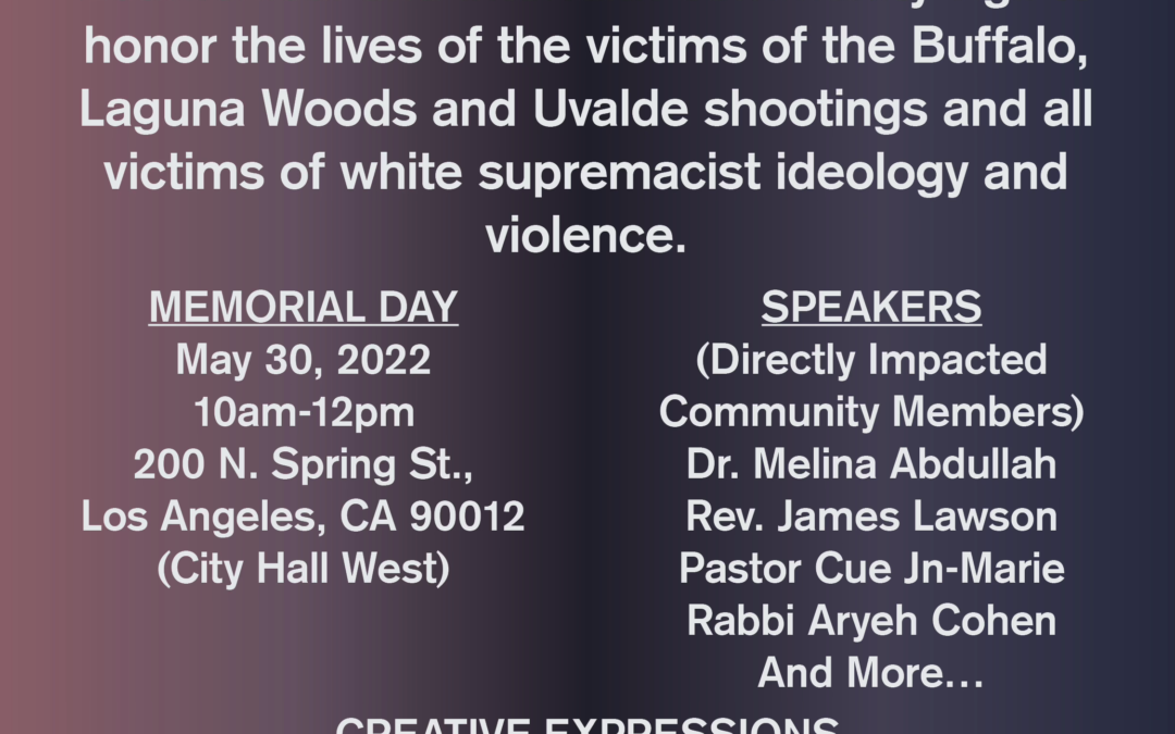 Sign On then Join Us for Memorial Day Gun Violence Vigil