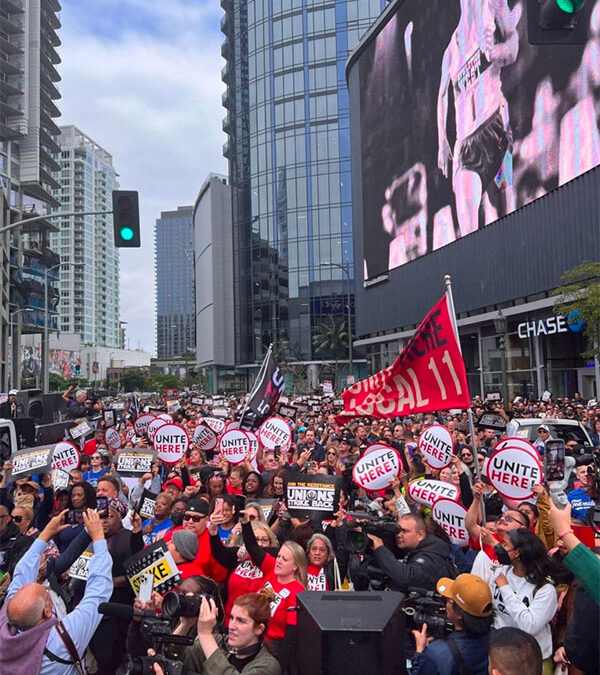 Amid a Housing Crisis, a Rally of Thousands of Workers Demands Livable Wages