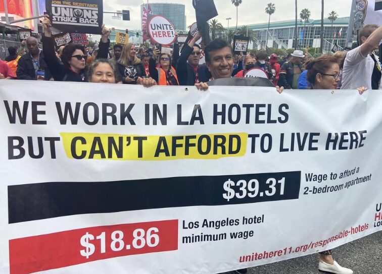 Join CLUE for June 22 Nonviolent Direct Action to Support Hospitality Workers