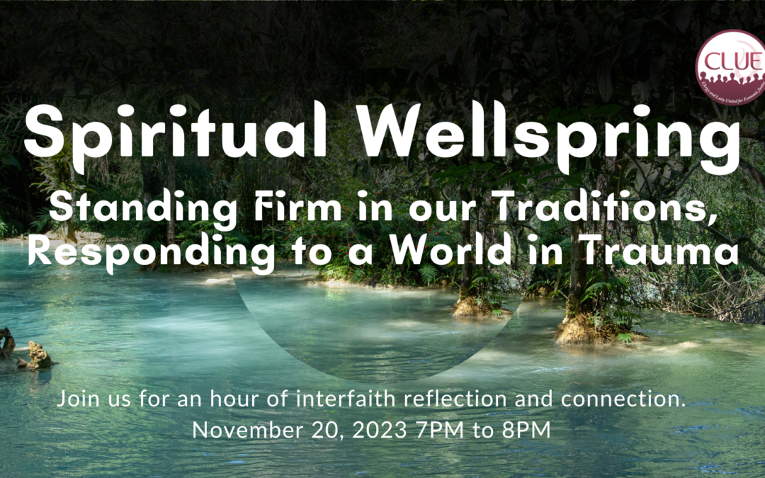 Spiritual Wellspring gathering offers sustenance in trying times.