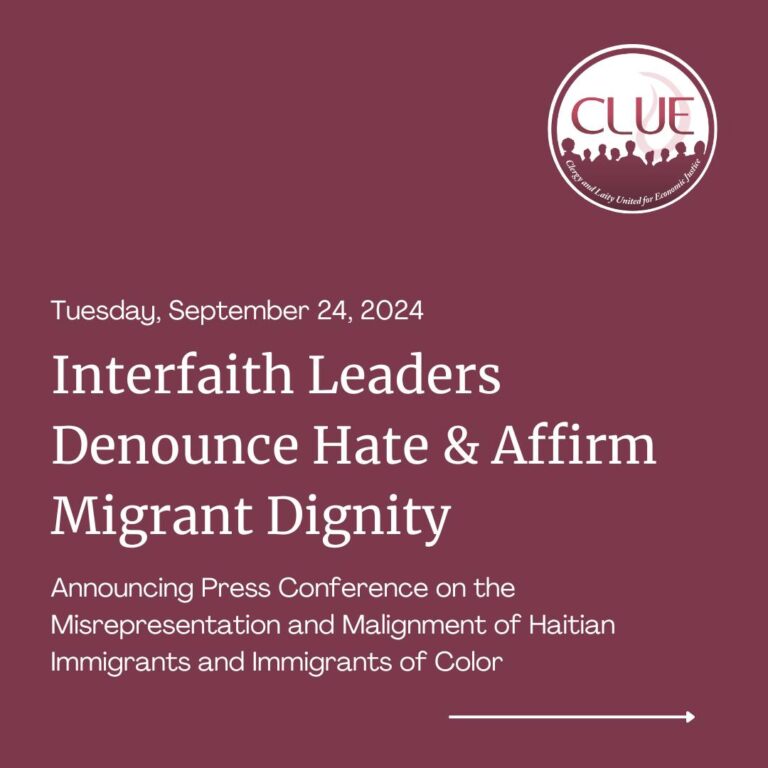 Interfaith Leaders Denounce Hate & Affirm Migrant Dignity
