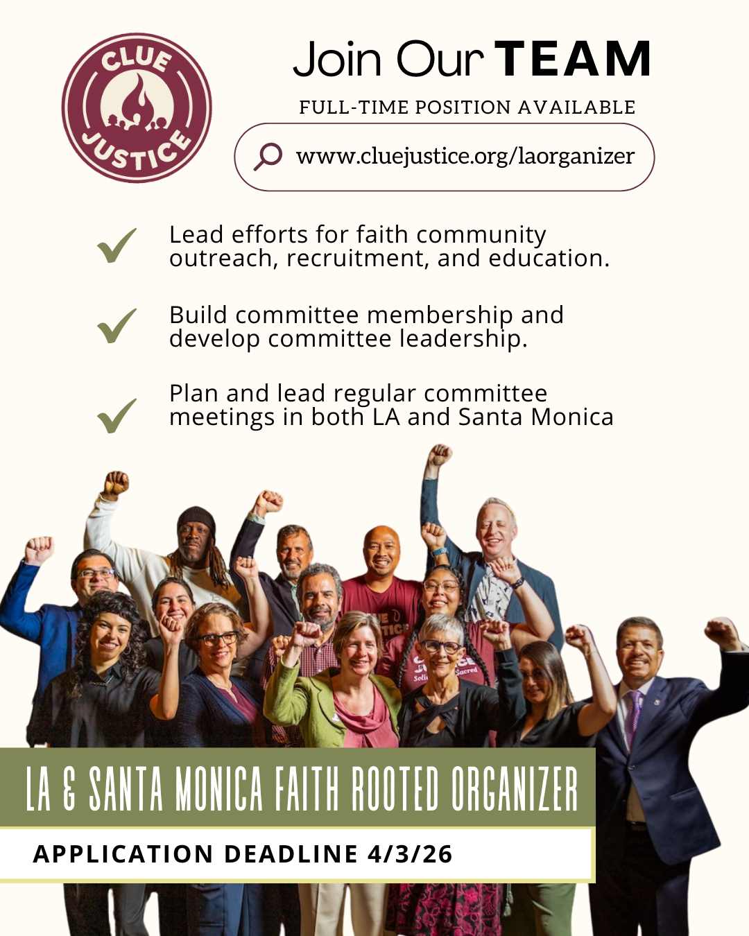 CLUE Faith-Rooted Organizer in Los Angeles and Santa Monica